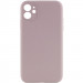 Чехол Silicone Case Full Camera Protective (AA) NO LOGO для Apple iPhone 12 (6.1") (Серый / Lavender)