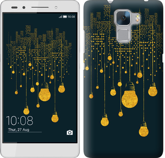

Чехол Иллюстрация ночного города для Huawei Honor 7 592454