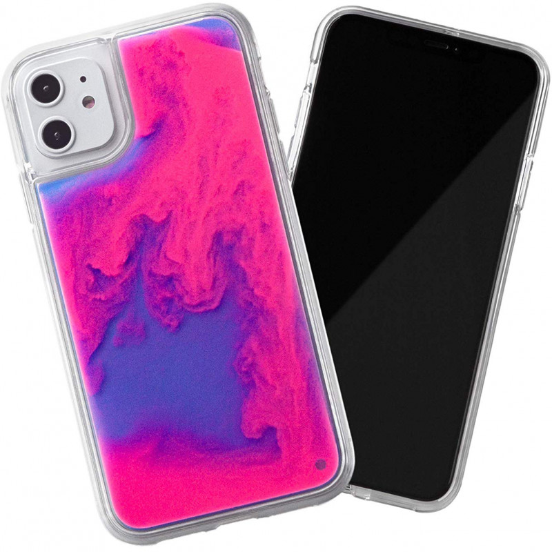 

Неоновий чохол Neon Sand glow in the dark на iPhone 11 (Фіолетовий / Рожевий) 789859