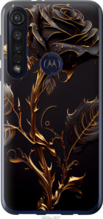 Чохол Троянда 3 на Motorola G8 Plus
