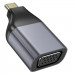 Фото Переходник Hoco UA34 Type-C to VGA (Metal grey) в магазине vchehle.ua