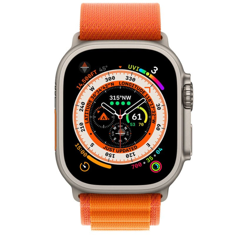 Фото Ремешок Alpine Loop для Apple Watch 42(ser.1-3)/44/45/46/49mm (m/l) (Оранжевый / Orange) на vchehle.ua