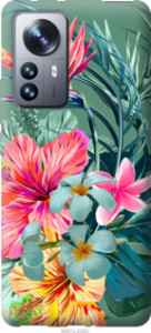 Чехол Тропические цветы v1 для Xiaomi 12 Pro