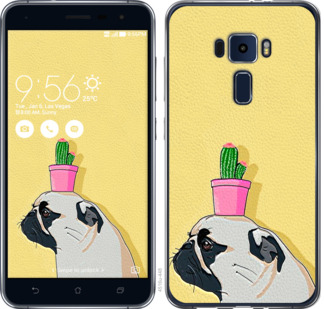 

Чохол Мопс з кактусом на Asus Zenfone 3 ZE552KL 795880