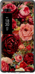 Чехол Цветущие розы для Meizu Pro 7