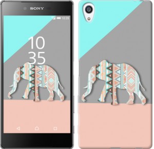 Чехол Узорчатый слон для Sony Xperia Z5 Premium E6883