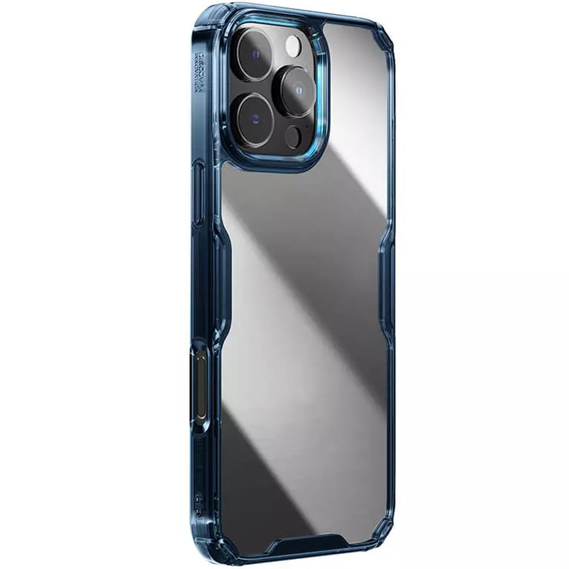 TPU чехол Nillkin Nature Pro Series для Apple iPhone 16 Pro (6.3") (Синий (прозрачный))