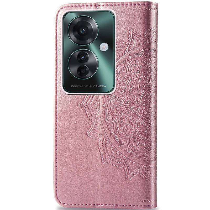 Купить Кожаный чехол (книжка) Art Case с визитницей для Oppo Reno11 F (Розовый) на vchehle.ua