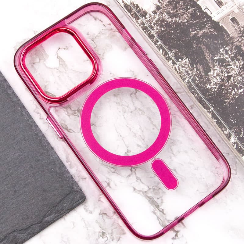 Купить Чехол TPU Iris with Magnetic safe для Apple iPhone 14 Pro (6.1") (Бордовый) на vchehle.ua