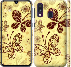 Чехол Красивые бабочки для Samsung Galaxy A40 2019 A405F