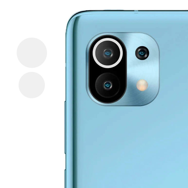 Гнучке захисне скло 0.18mm на камеру (тех.пак) на Xiaomi Mi 11 Lite (Прозорий)