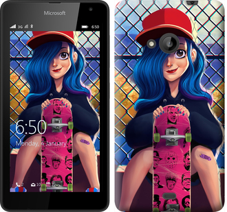 

Чехол Прикольная девочка со скейтбордом для Microsoft Lumia 535 618487