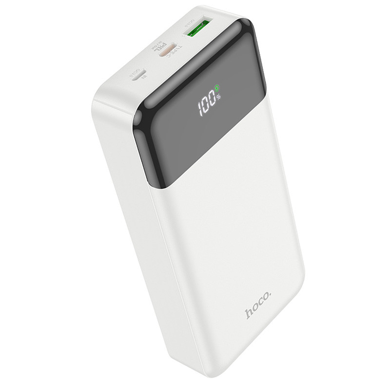 Фото Портативний ЗП Power Bank Hoco J102A Cool figure PD20W+QC3.0 20000 mAh (White) на vchehle.ua