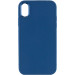 TPU чехол Bonbon Metal Style для Apple iPhone XS Max (6.5") (Синий / Denim Blue)