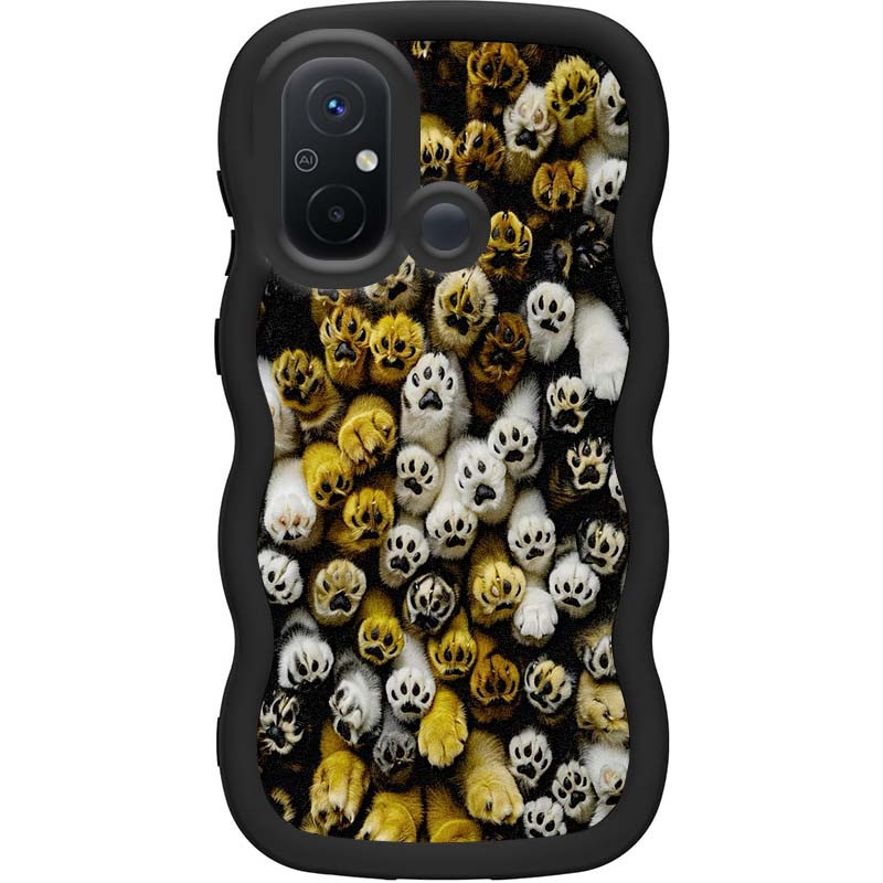 Чехол TPU Cloudy Pictures для Xiaomi Redmi 12C / Poco C55 (Paws)