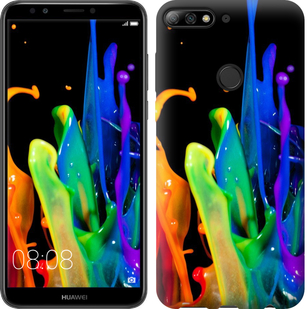 

Чехол брызги краски для Huawei Y7 Prime (2018) 674649