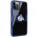 Фото TPU+PC чехол Deen CrystalRing for Magnet (opp) для Apple iPhone 13 Pro Max (6.7") (Бесцветный / Темно-синий) в магазине vchehle.ua