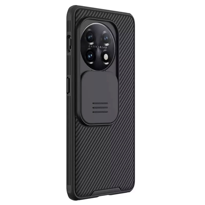 Купить Карбоновая накладка Nillkin Camshield (шторка на камеру) для OnePlus 11 (Черный / Black) на vchehle.ua