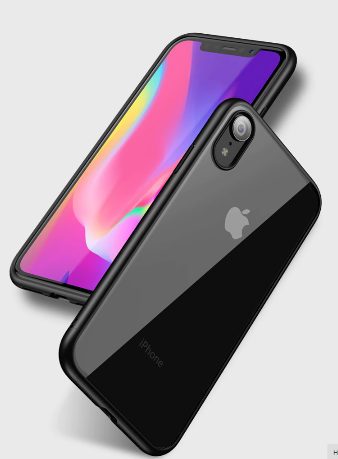 

TPU чехол iPaky Bright Series для Apple iPhone XR (6.1") (Черный) 682341
