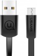 Дата кабель USAMS US-SJ201 USB to MicroUSB 2А (1,2 m) (Чорний)