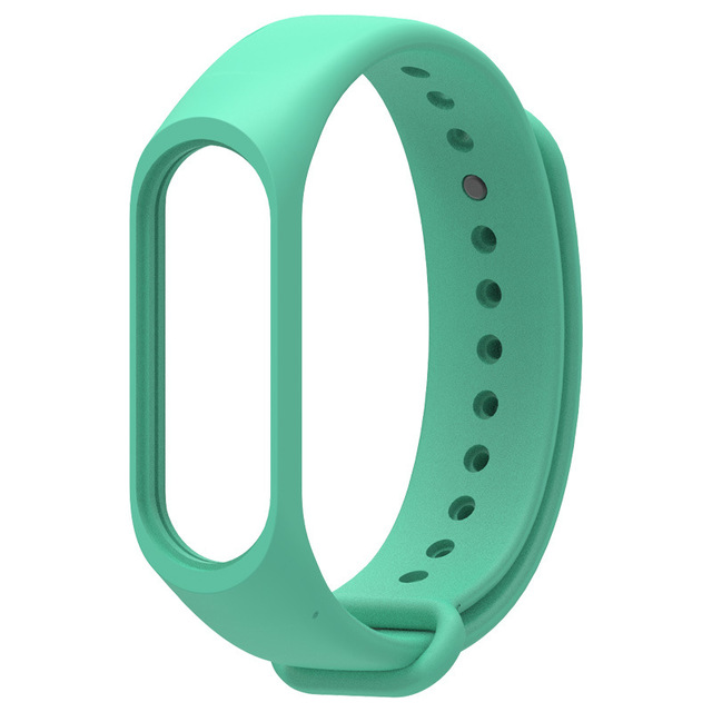 Силиконовый ремешок для Xiaomi Mi Band 3/4 (Бирюзовый)