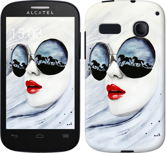 

Чехол Девушка акварелью для Alcatel One Touch Pop C3 4033D 313801