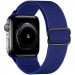 Ремінець тканинний із затяжкою для Apple Watch 38/40/41/42mm(ser.10) (Deep Blue)