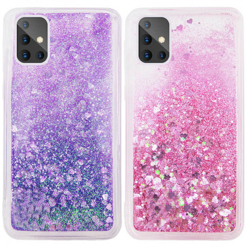 TPU чехол Liquid hearts для Samsung Galaxy A71