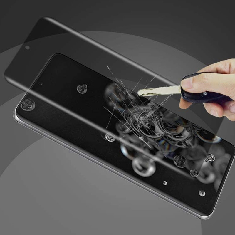 Фото Защитное стекло Privacy 5D (full glue) для Samsung Galaxy S21 FE (Черный) в магазине vchehle.ua