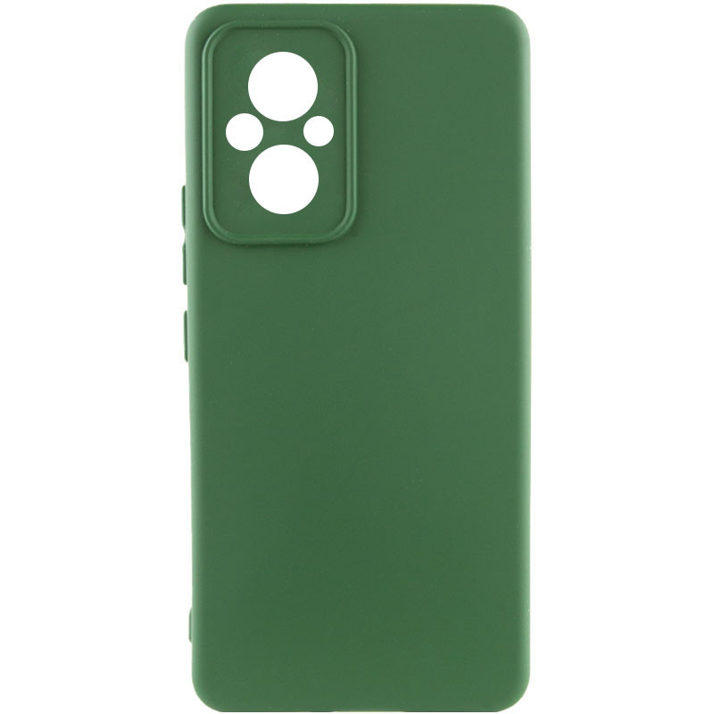 Чохол Silicone Cover Lakshmi Full Camera (AA) на Xiaomi Poco M5 (Зелений / Dark green)