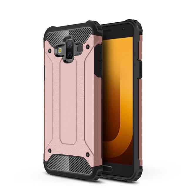 Бронированный противоударный TPU+PC чехол Immortal для Samsung Galaxy J7 Duo (Rose Gold)
