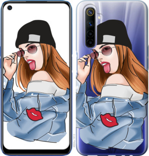 

Чехол Девушка v3 для Realme 6 919756