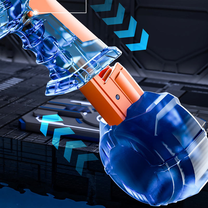 Купить Водный аккумуляторный пистолет Water Gun 66-35 (500ml) with lithium battery (Blue / Orange) на vchehle.ua