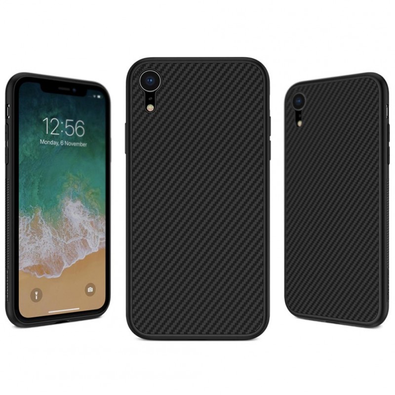 

Карбоновая накладка Nillkin Synthetic Fiber series для Apple iPhone XR (6.1") (Черный) 663527
