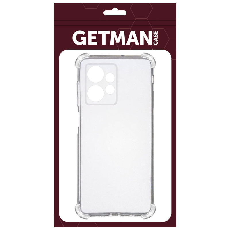 Фото TPU чехол GETMAN Ease logo усиленные углы Full Camera для Xiaomi Redmi Note 13 4G (Бесцветный (прозрачный)) на vchehle.ua