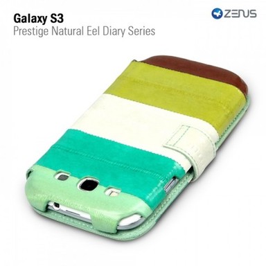 Кожаный чехол Zenus Prestige Natural Eel Diary Series для Samsung i9300 Galaxy S3 (Зеленый) в магазине vchehle.ua