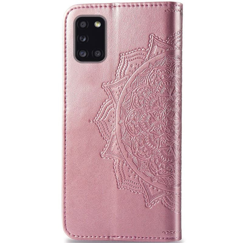 Купить Кожаный чехол-книжка Art Case с визитницей для Samsung Galaxy A31 (Розовый) на vchehle.ua