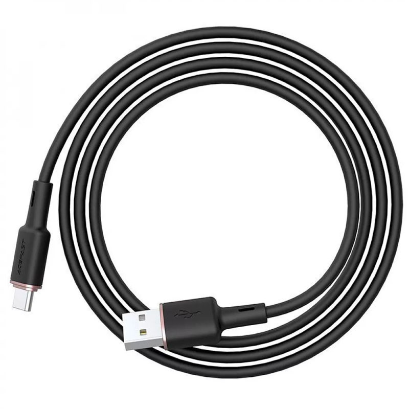 Фото Дата кабель Acefast C2-04 USB-A to USB-C zinc alloy silicone (1m) (Black) в маназині vchehle.ua
