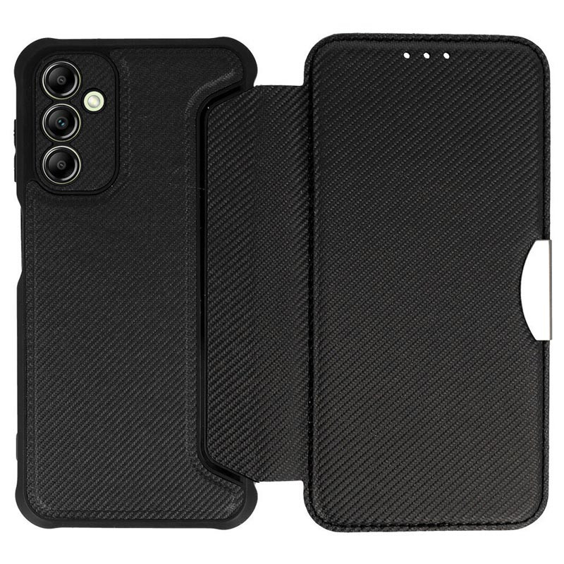 Фото Кожаный чехол-книжка GETMAN Razor (PU) для Samsung Galaxy A15 4G/5G / M15 5G (Black) в магазине vchehle.ua