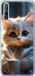 Чехол White cat для Huawei P Smart S