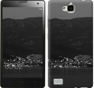 

Чехол Ночь на берегу для Huawei Honor 3C 439673