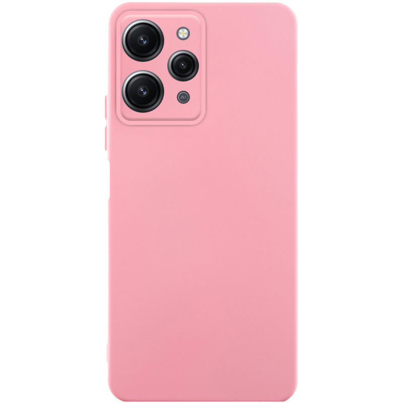 Чехол TPU GETMAN Liquid Silk Full Camera для Xiaomi Redmi 12 (Розовый / Pink)