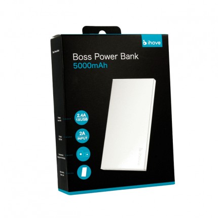 Купить Портативное зарядное устройство Power Bank Rock iHave Boss Series (5000mAh) на vchehle.ua
