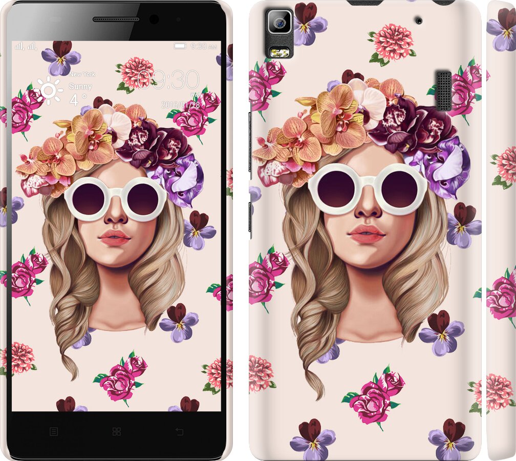 

Чохол Дівчина з квітами v2 на Lenovo A7000 190264