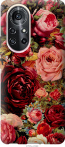 Чохол Квітучі троянди на Huawei Nova 8 Pro