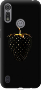 Чохол Чорна полуниця на Motorola E6s
