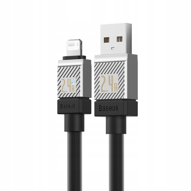 Фото Дата кабель Baseus CoolPlay Series USB to Lightning 2.4A (1m) (CAKW00040) (Black) в маназині vchehle.ua