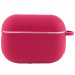 Фото Силиконовый футляр New с карабином для наушников Airpods Pro (Красный / Rose Red) на vchehle.ua