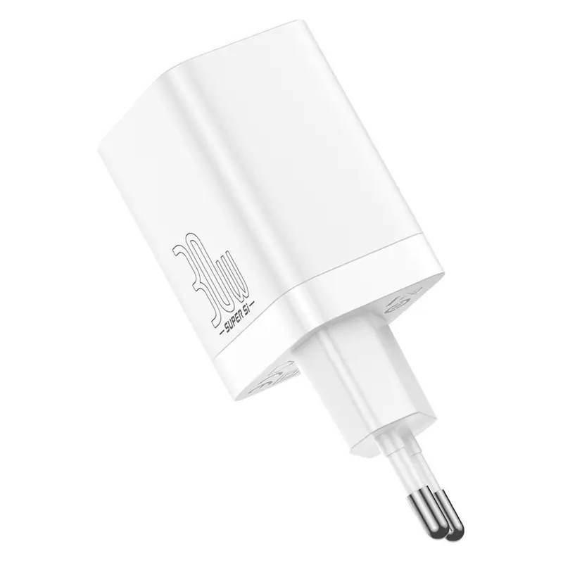 Фото МЗП Baseus Super Si Pro Quick Charger 30W (1USB-A/1C) (CCSUPP-E) (White) на vchehle.ua