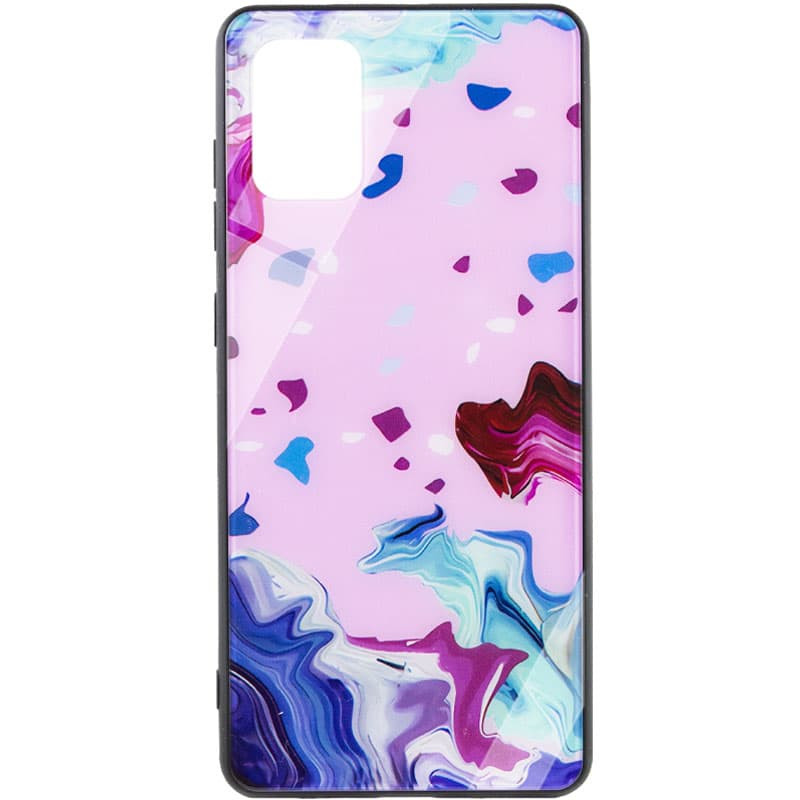 TPU+Glass чохол Diversity на Samsung Galaxy A31 (Stains red)